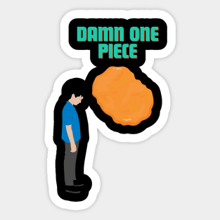 Damn one piece Sticker